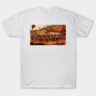 warriors in the tribe dancing T-Shirt